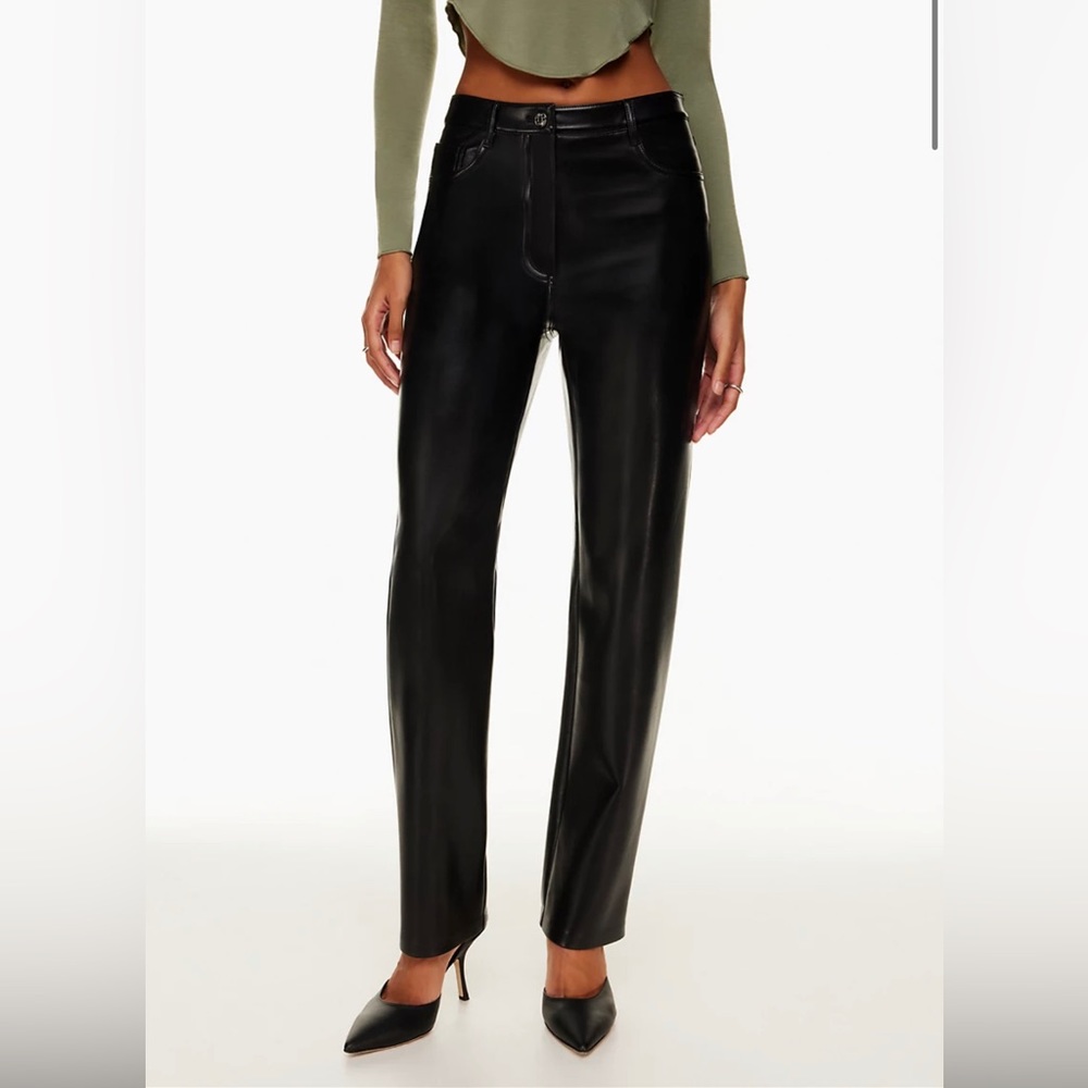 Aritzia Wilfred vegan leather pants